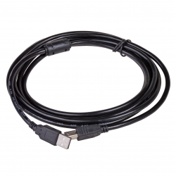 Kabel USB A - USB B - 1,8m - czarny