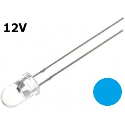 Dioda LED niebieska 12V