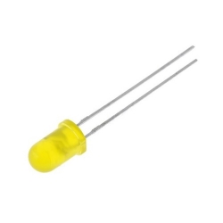 Dioda LED 3mm - żółta - migająca