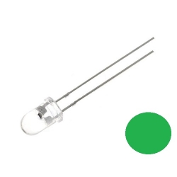 Dioda LED 3mm - zielona - migająca