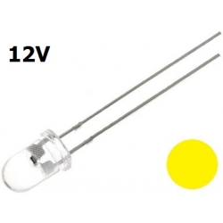 Dioda LED żółta 12V