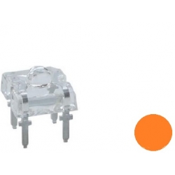 Dioda LED SUPER FLUX 5 mm - pomarańczowa 3000 mcd