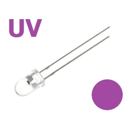 Dioda LED UV ultrafiolet 3mm