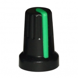 Gałka na potencjometr 14mm - zielona