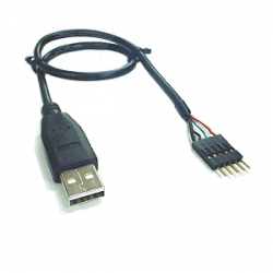 Kabel USB typ A z wtykiem GOLDPIN 1x5pin - długość 30cm