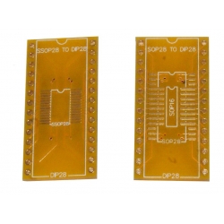 Płytka - adapter SOP28 / SSOP28 na DIP28