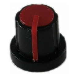 Gałka na potencjometr 17,5mm - czerwona