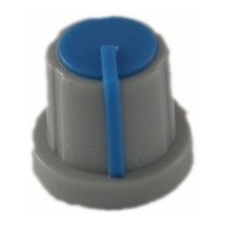Gałka na potencjometr 17,5mm - niebieska