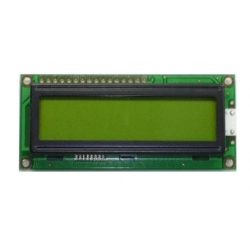 Wyświetlacz LCD 2x16 , 80mm x 36mm - podświetlanie zielone