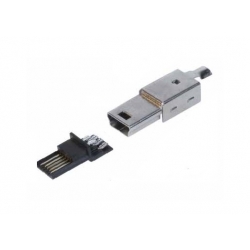 Wtyk USB 2.0 typu mini B na kabel