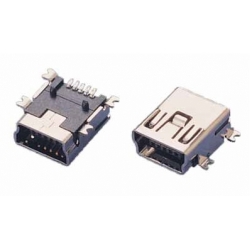 Gniazdo USB 2.0 typu mini B do druku 5pin SMD